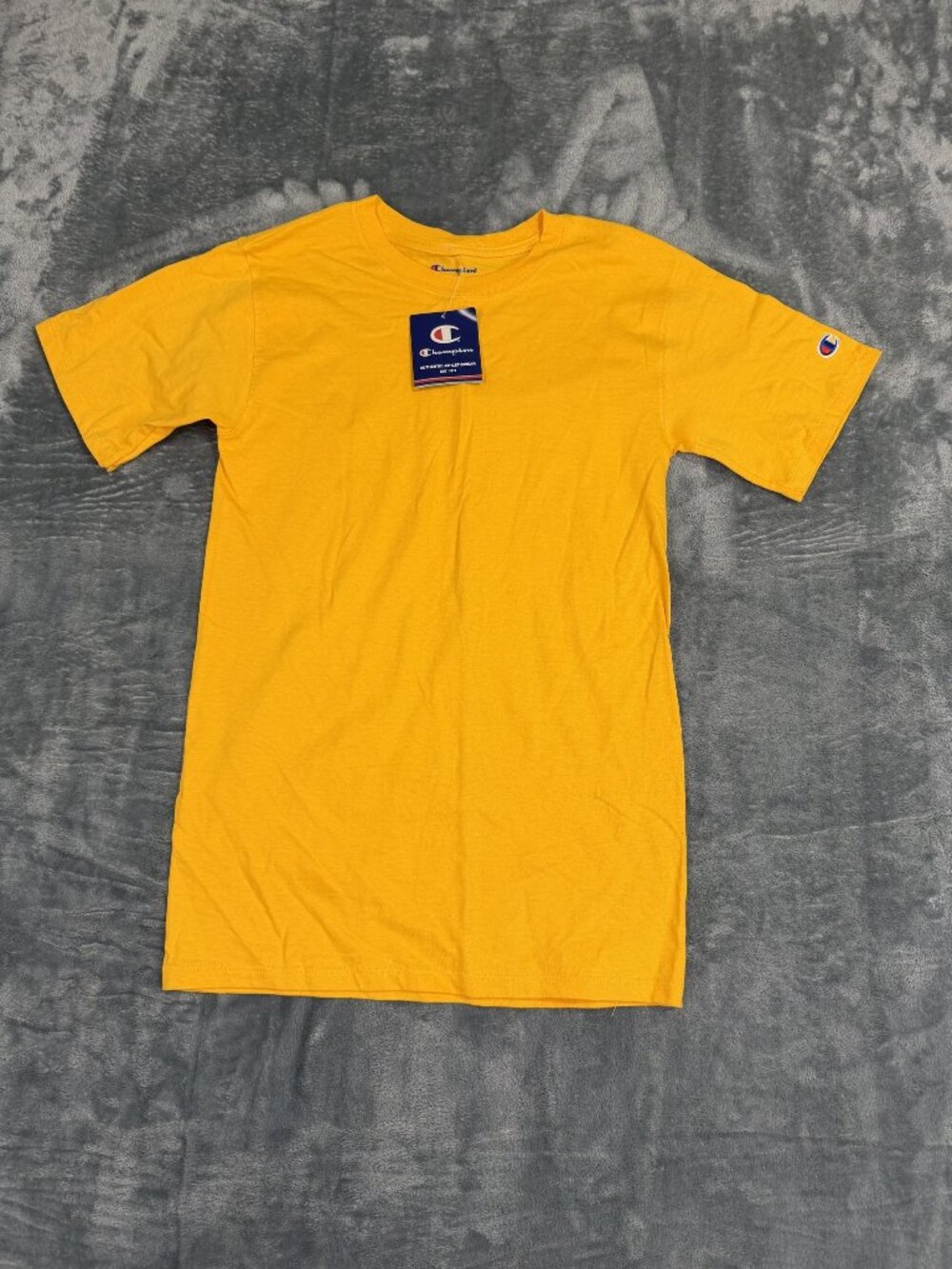 Champion Mens Yellow Crewneck T-Shirt XS Authentic Athleticwear NWT